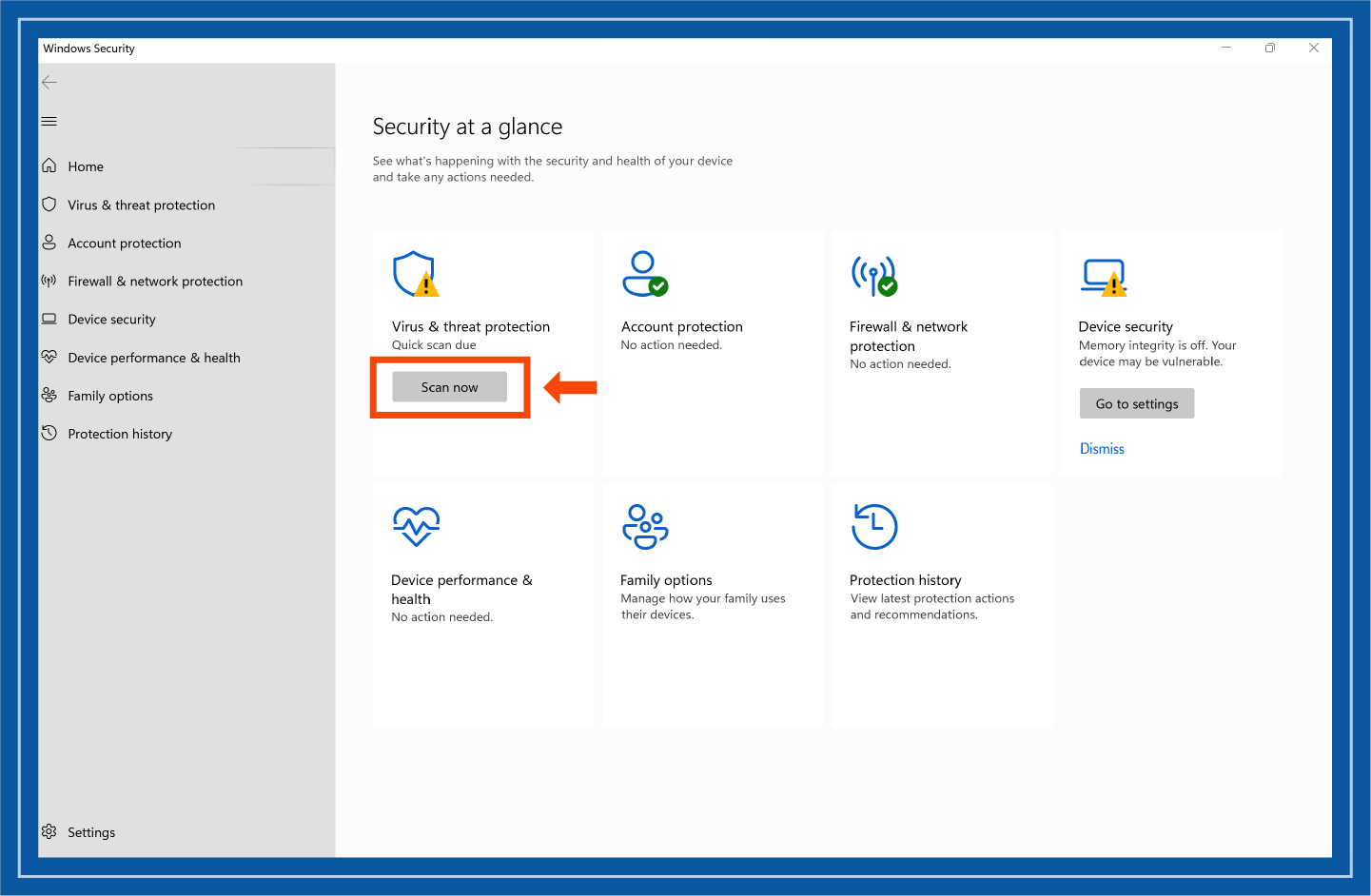 Krok 5 odstranění viru z Windows