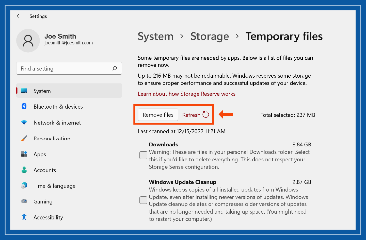 Krok 9 odstranění viru z Windows