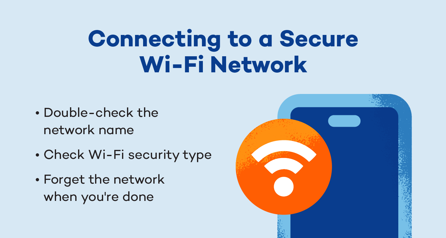Image showing tips to keep in mind when connecting to a Wi-Fi network