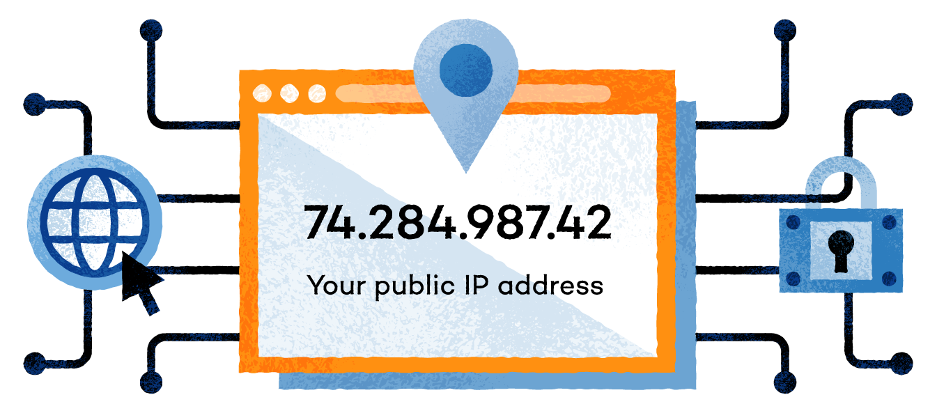 visual showing screen with IP address