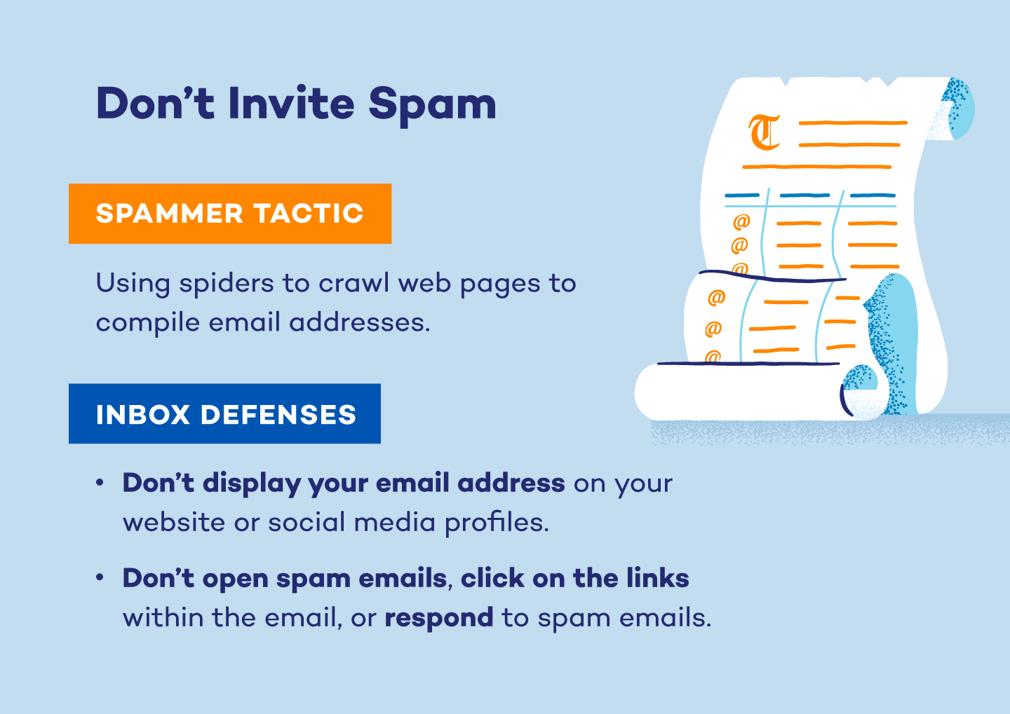 Va bene aprire lo spam email?