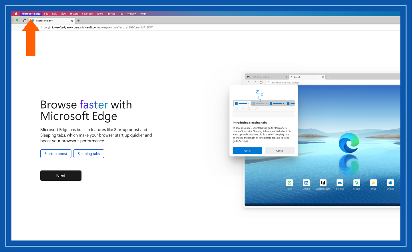 Image showing step 1 of clearing cookies on Microsoft Edge