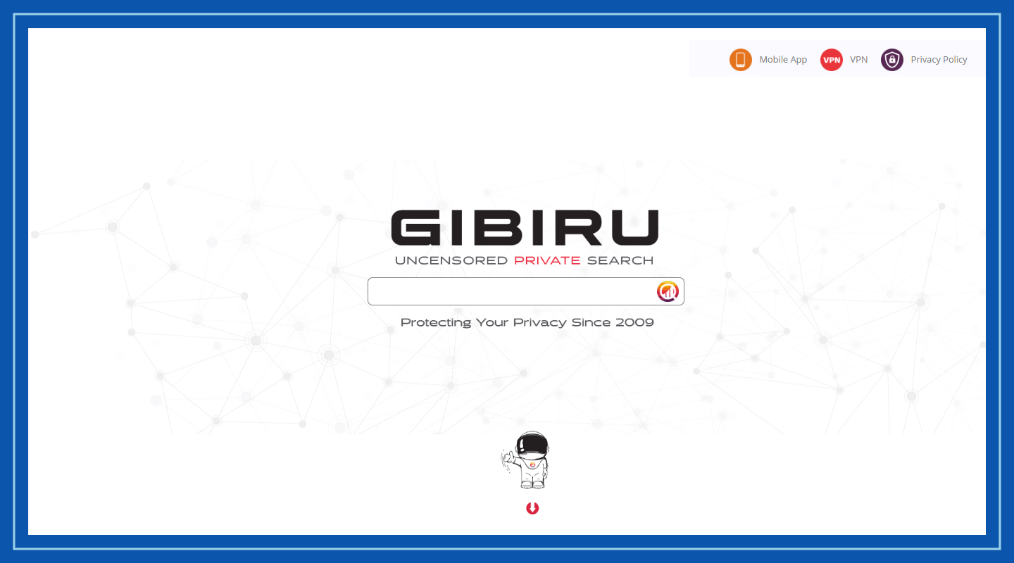 Homepage of Gibiru