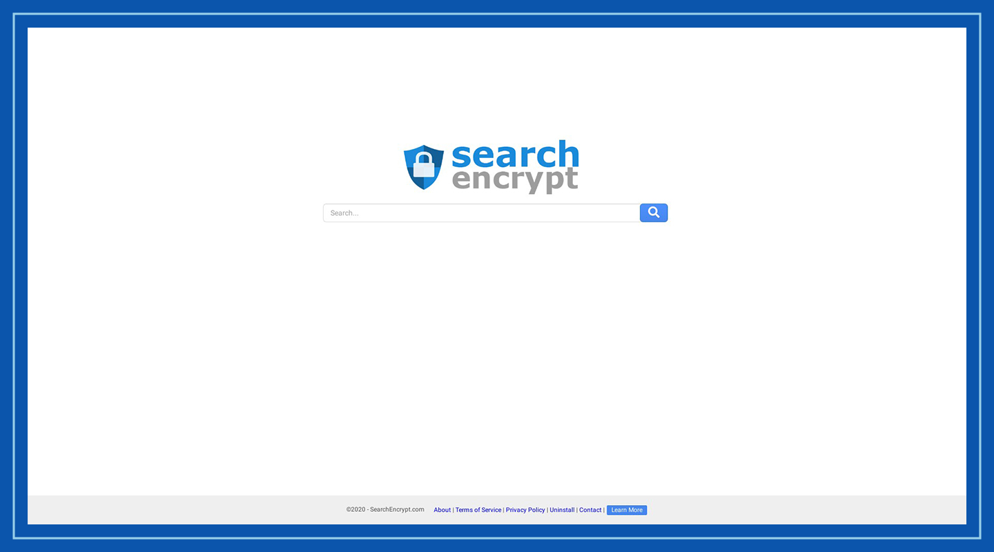 Homepage of Search Encrypt