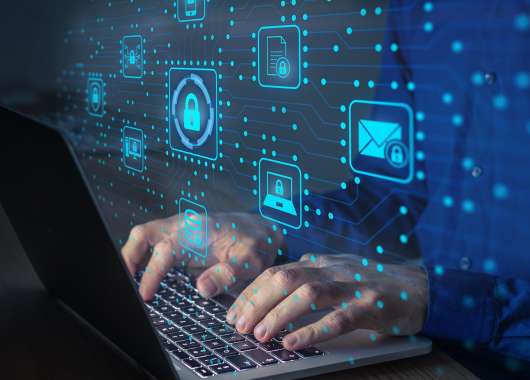 Cybersecurity IT engineer protecting network against cyberattack