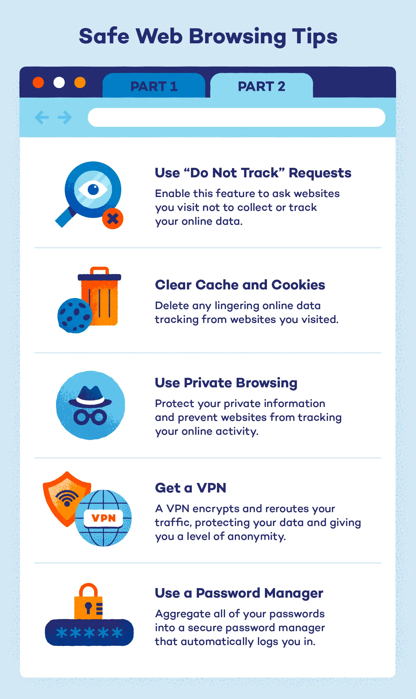 Safe web browsing tips