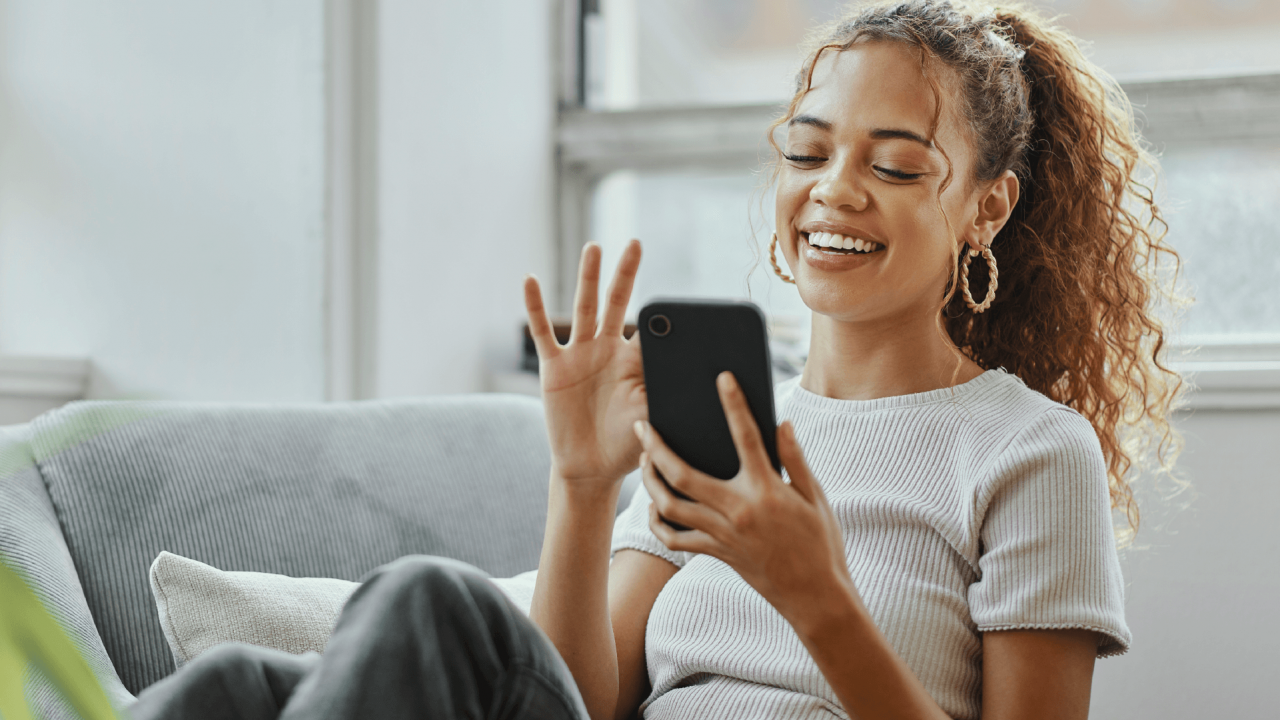 Person looking at a social media site after removing their information from the internet.