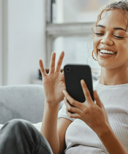 Person looking at a social media site after removing their information from the internet.