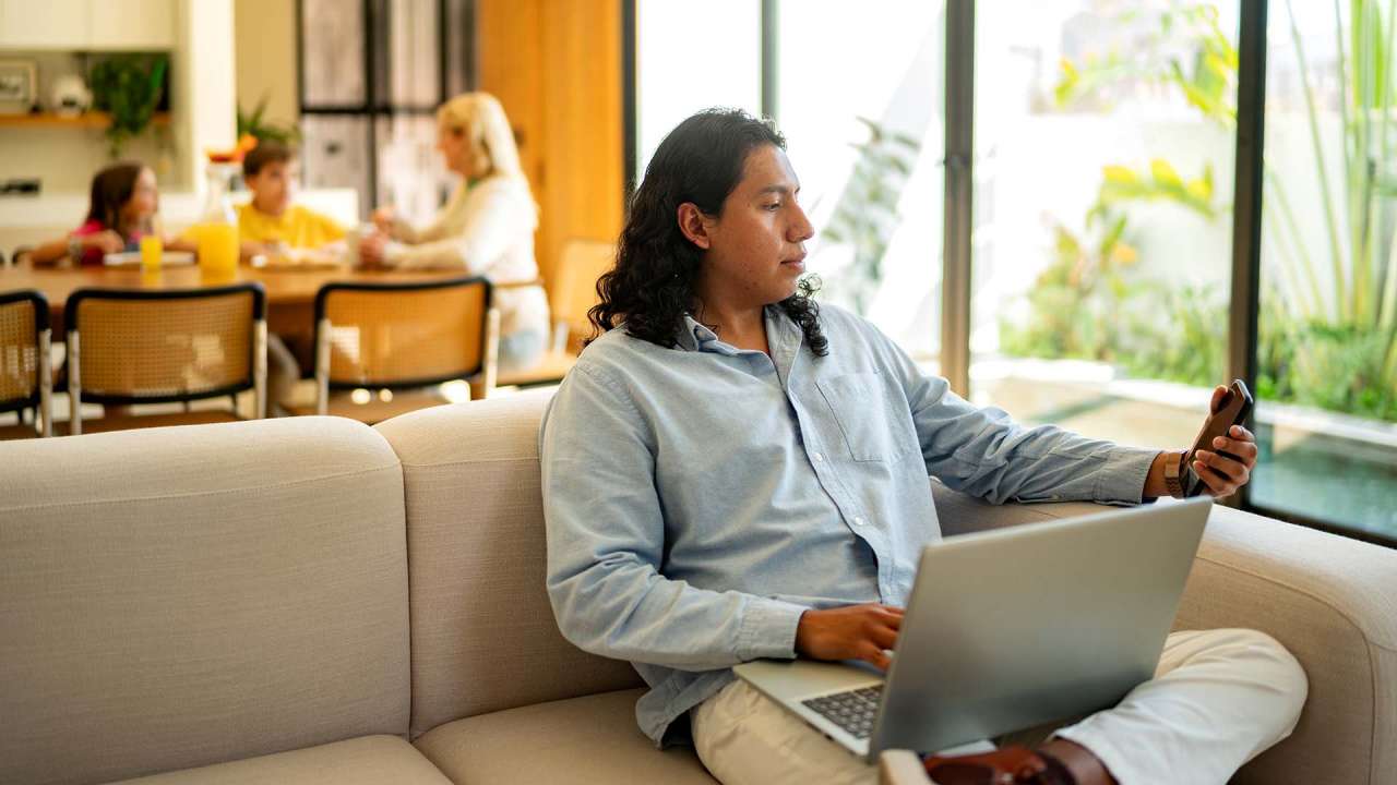 stock photo of a person viewing their incognito history on a laptop