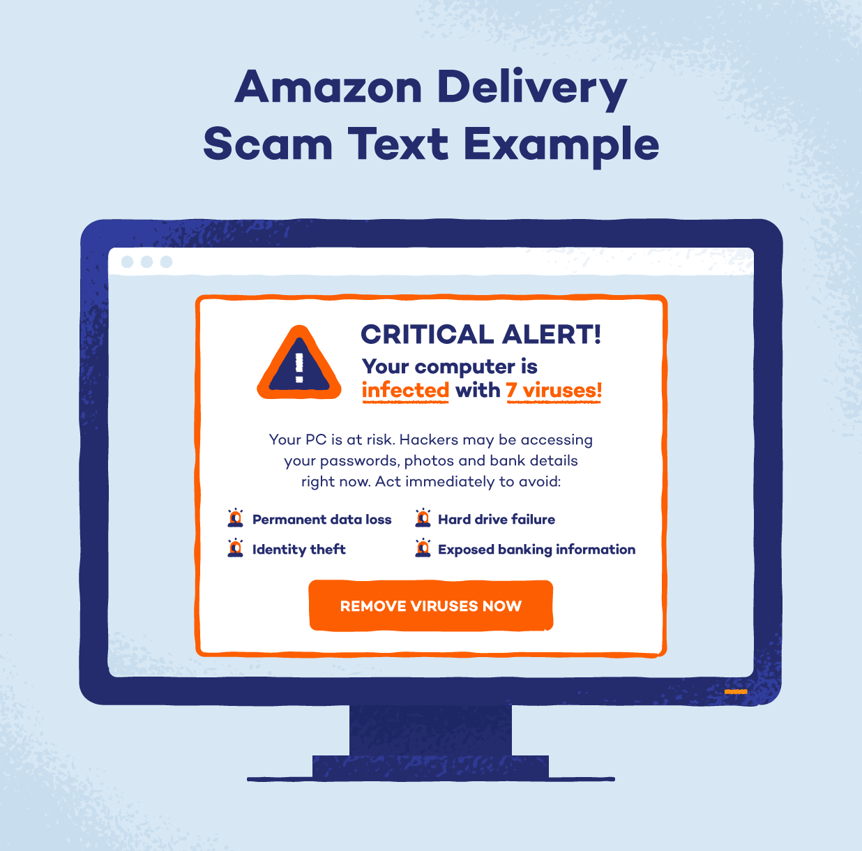 Example of what a scareware alert looks like.