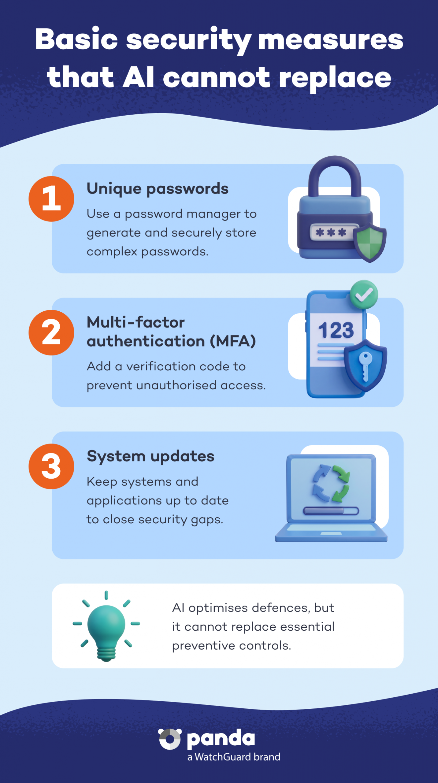 Basic security measures that AI cannot replace