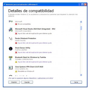 Detalles Compatibilidad Windows