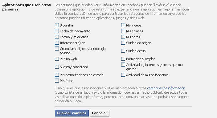 aplicaciones en facebook