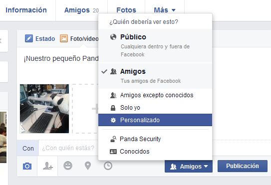 Privacidad Fotos Facebook