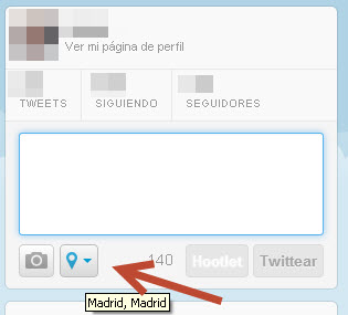 geolocalización Twitter