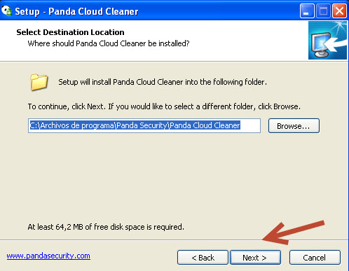 Panda Cloud Cleaner-instalación