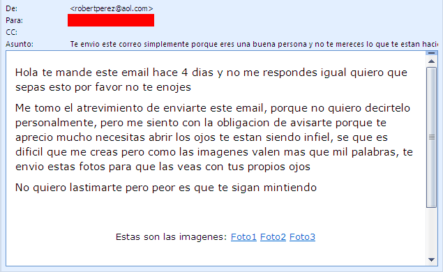 correo infidelidad