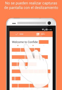 Confide - Capturas de Pantalla