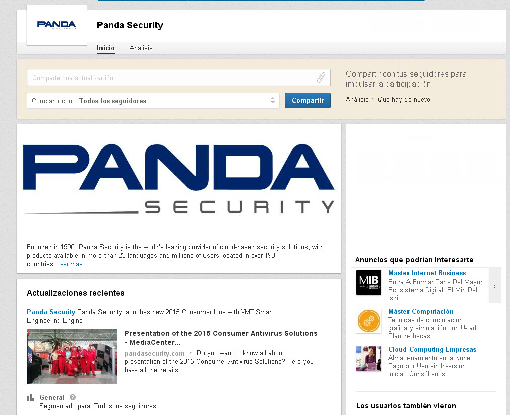 linkedin Panda Security