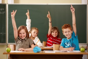 Grundschüler melden sich