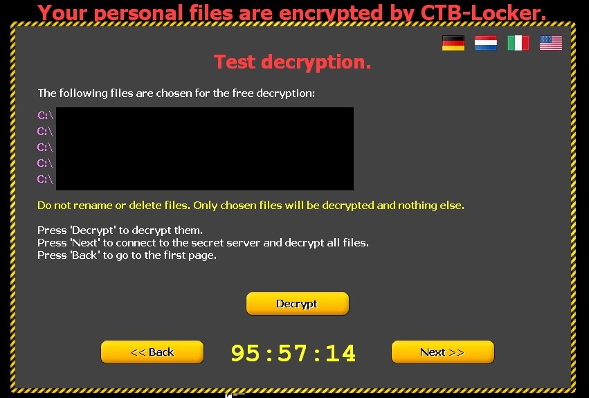personal file encrypted