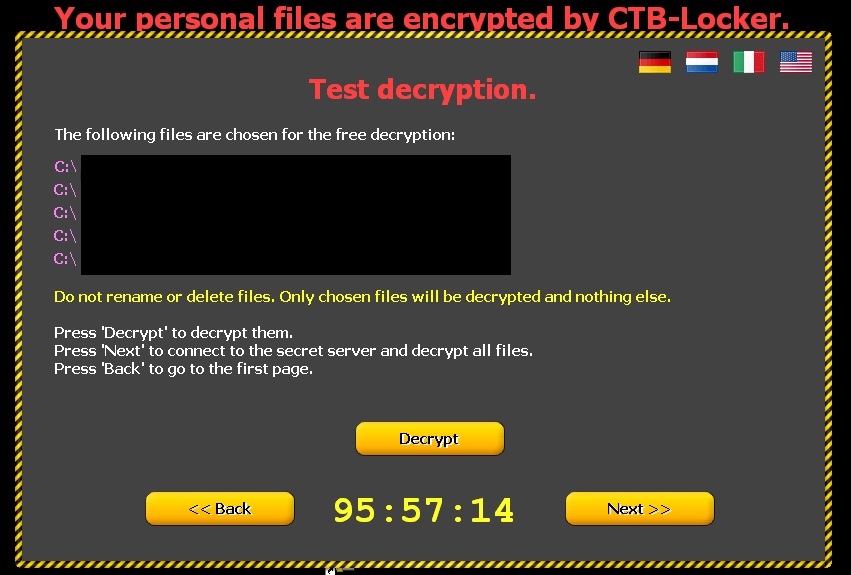 personal file encrypted