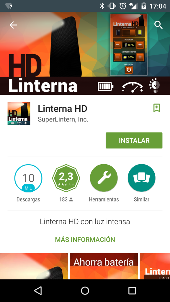 linterna HD