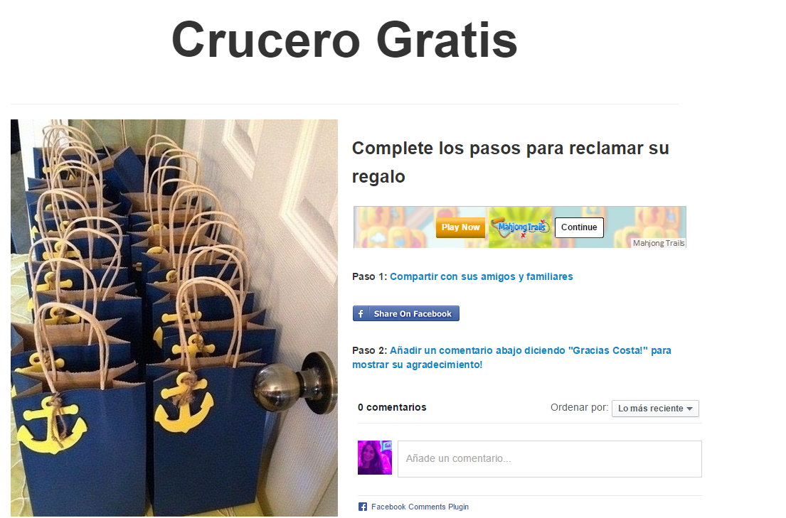 crucero gratis