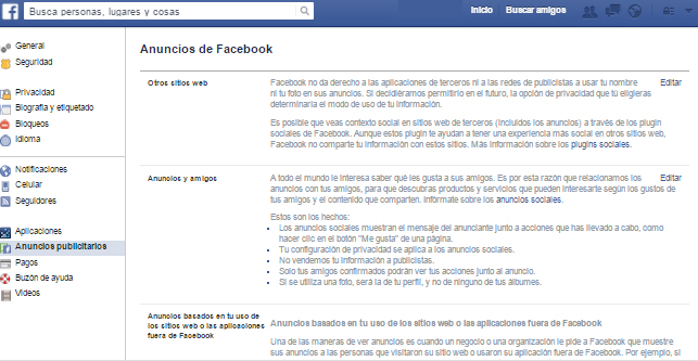 facebook anuncios