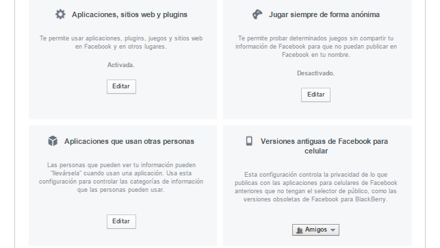 facebook aplicaciones