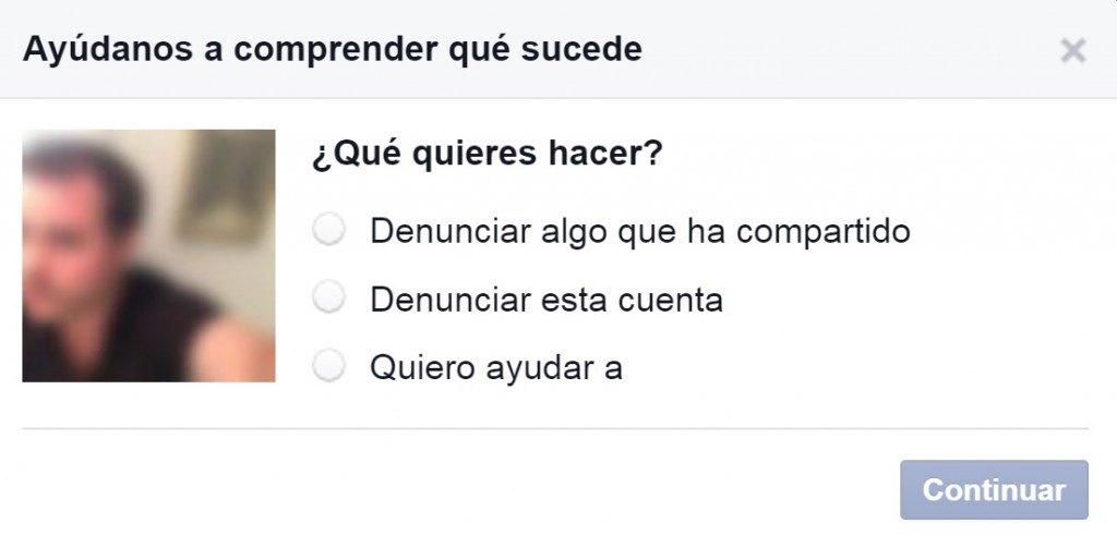 facebook denuncia