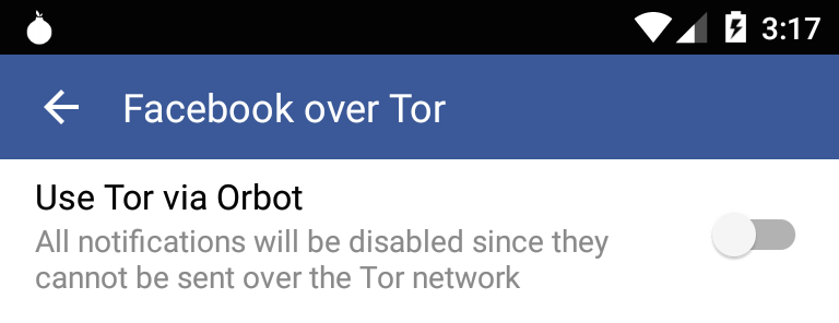 facebook tor