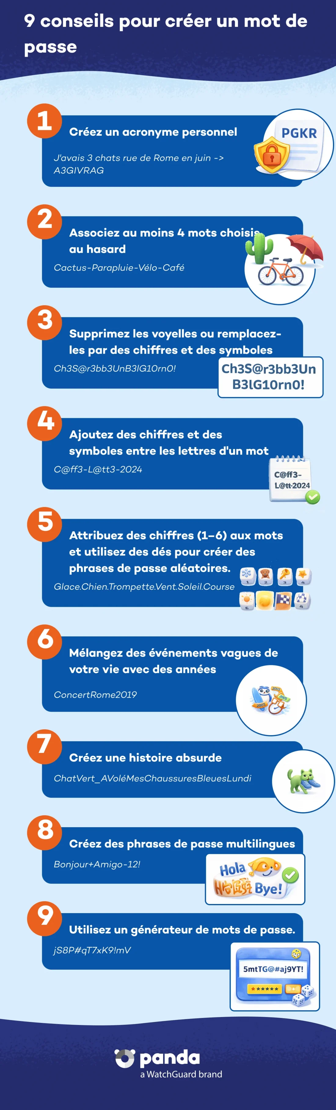 9 conseils pour créer un mot de passe