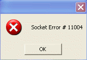 Error message displayed by TrjBankerHIK
