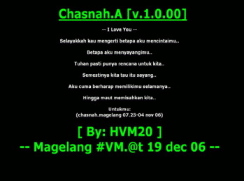 Image displayed by Chasnah.A