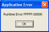 Error message of W32/TellSky.A.worm