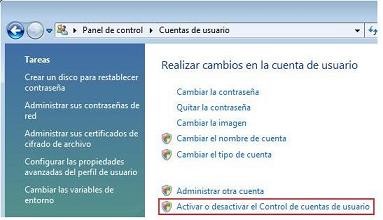 Control UAC