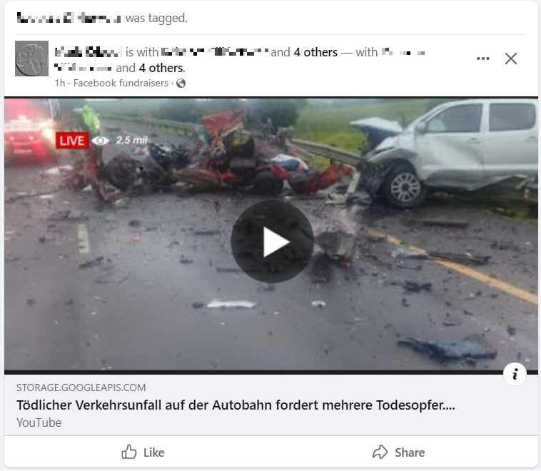 Nuova truffa su Facebook: finta raccolta fondi per un incidente stradale