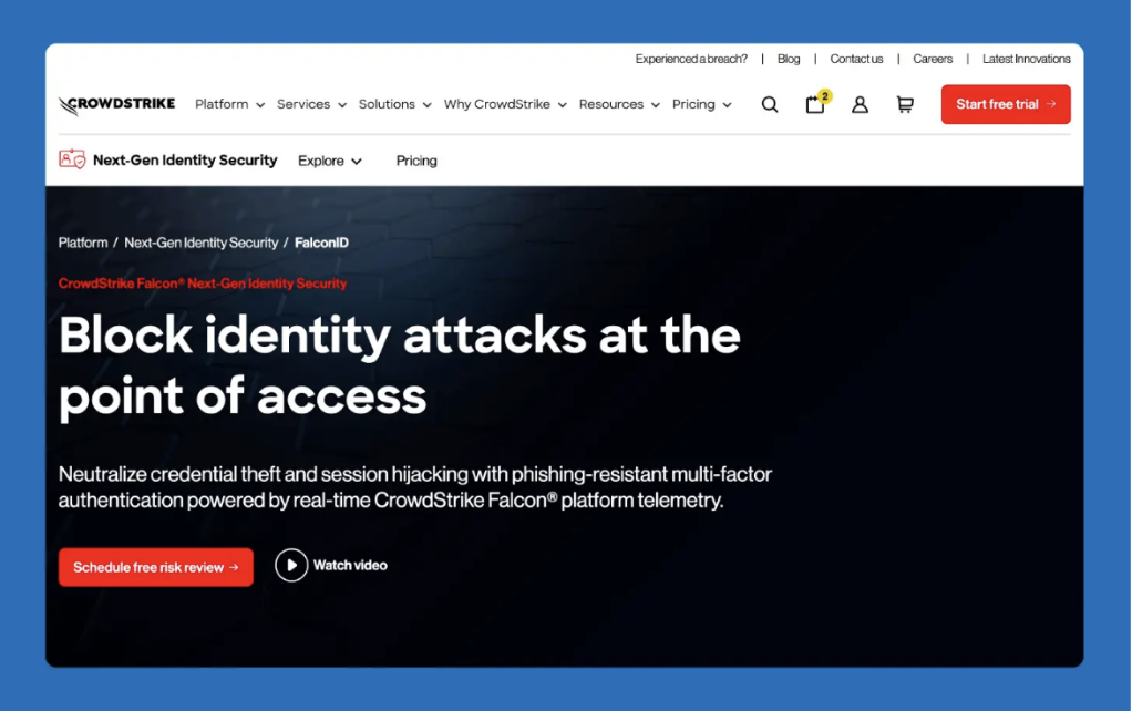 CrowdStrike Falcon identity attacks