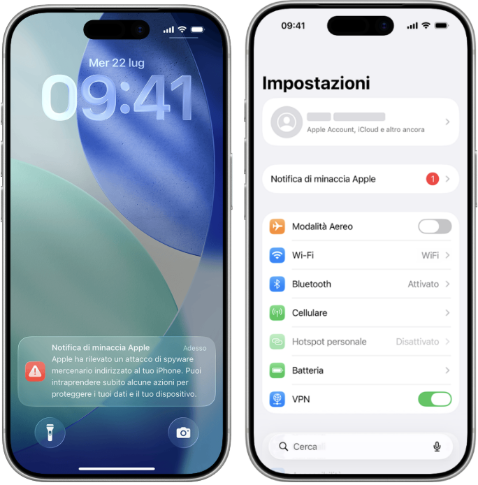 Notifiche arrivano in 3 modi