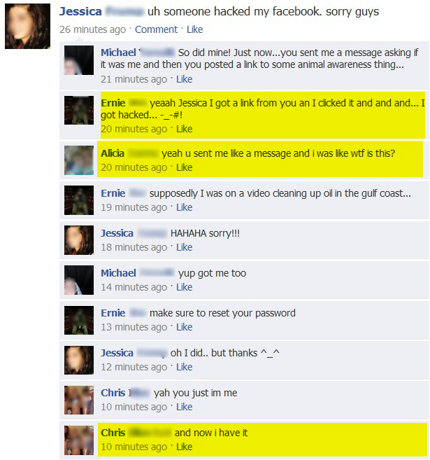 Facebook Friends Hacked Facebook Friends Hacked