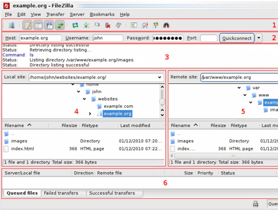 filezilla datei