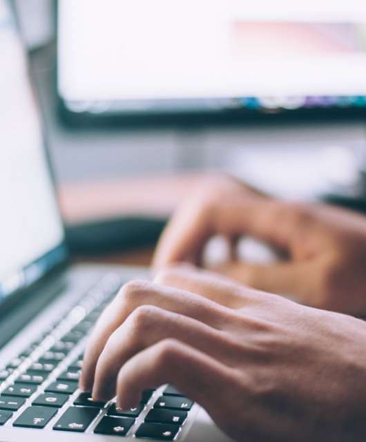 person typing connection not private error