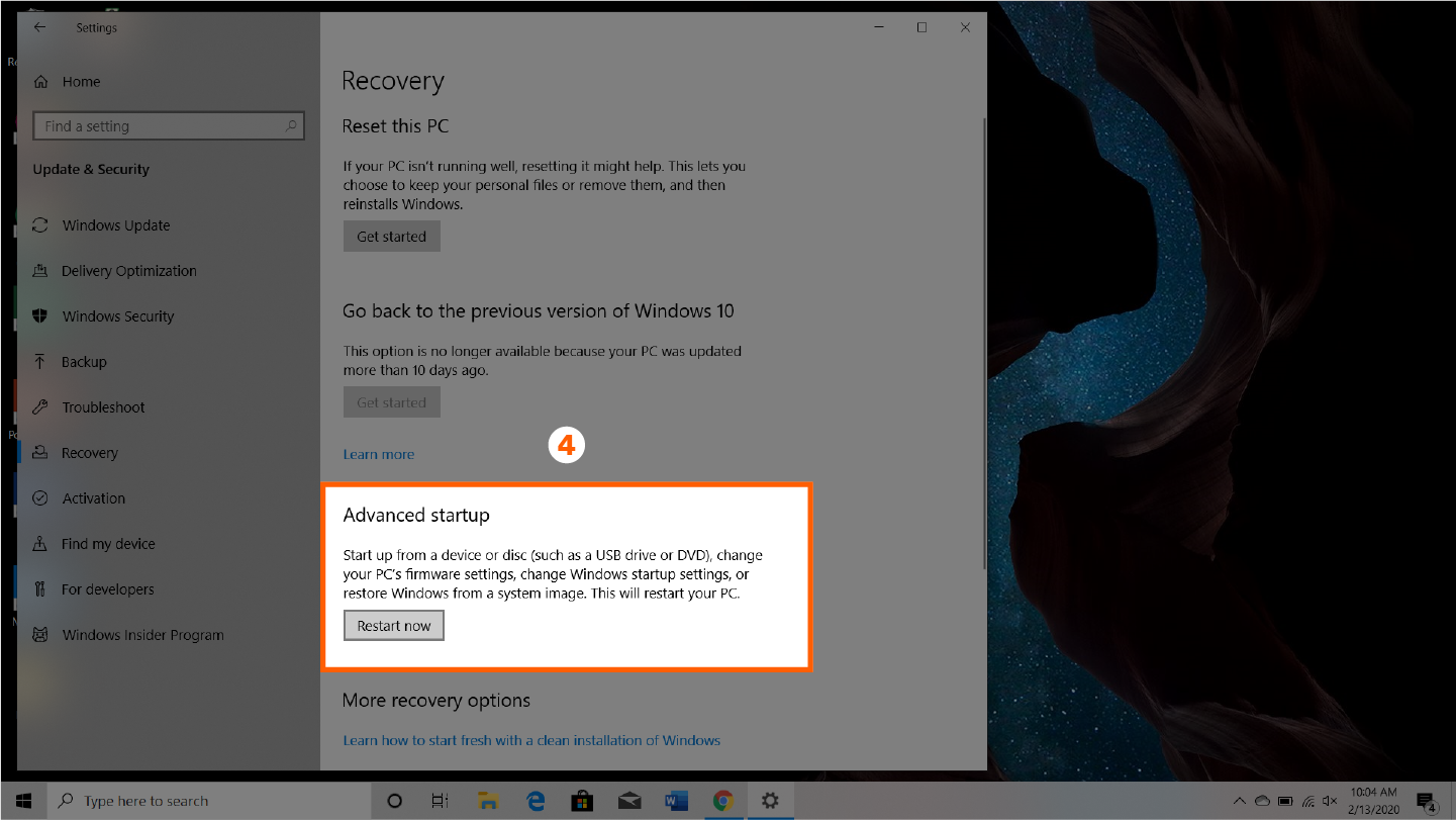 screenshot that shows step 4 of how to check your cpu temp manually