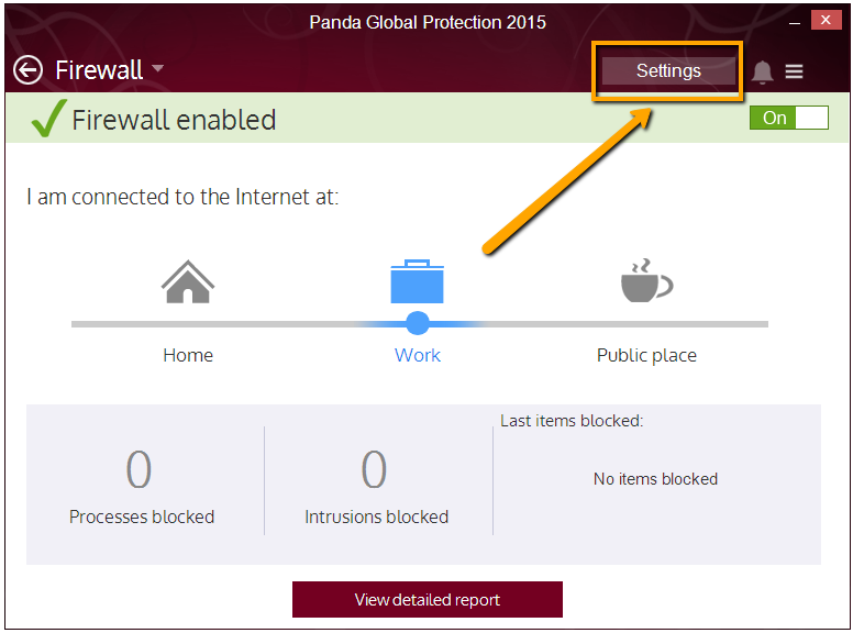 Firewall widget