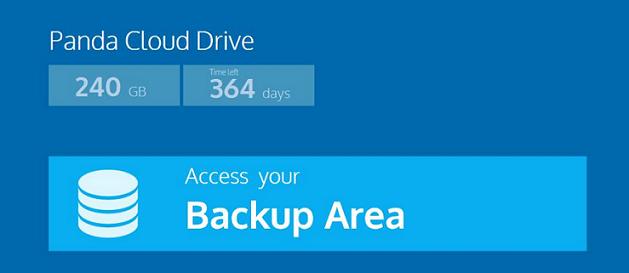 Panda Cloud Drive backup area
