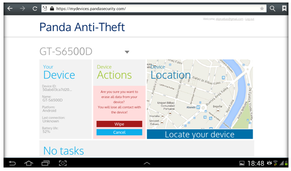 Addicted Sale Fume How do I erase the information of my lost or stolen device with Panda Dome for Android™? - Technical Support - Panda Security Addicted Sale Fume How do I erase the information of my lost or stolen device with Panda Dome for Android™? - Technical Support - Panda Security