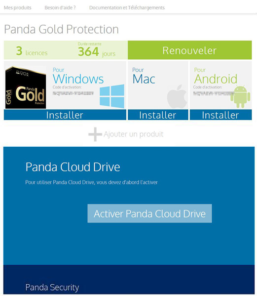 Activez Panda Cloud Drive
