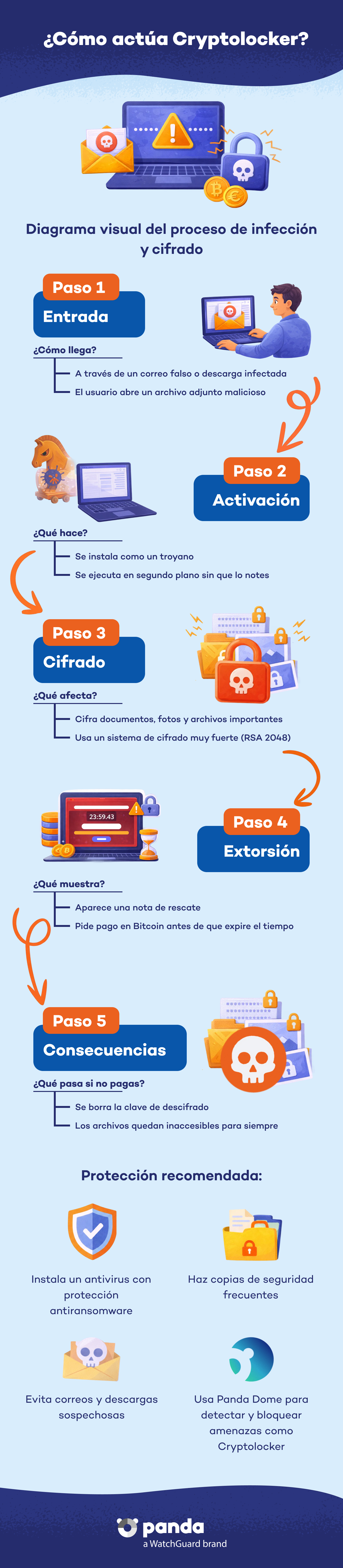 Cómo actúa Cryptolocker - Panda Security