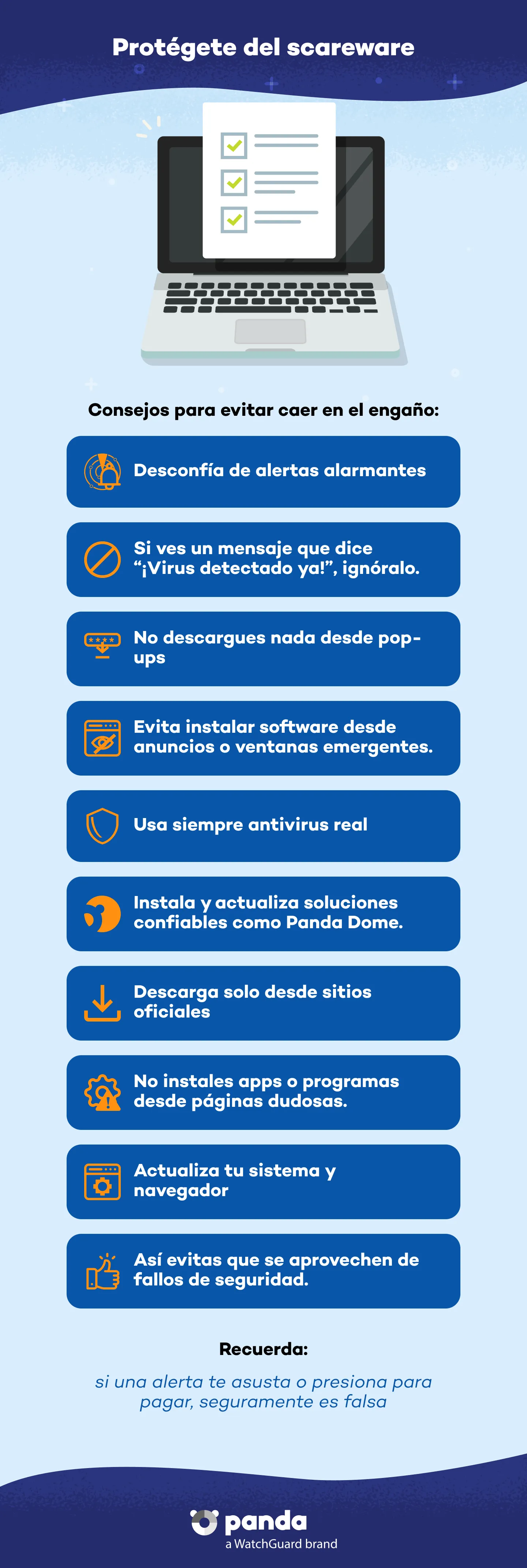 Protégete del scareware - Panda Security